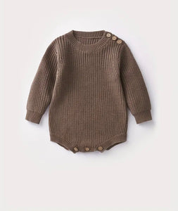 Keepsake Embroidered Knit Oversized Sweater Romper