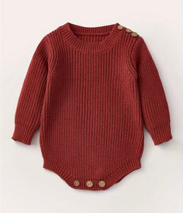 Keepsake Embroidered Knit Oversized Sweater Romper