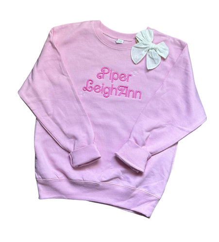 Let's go party embroidery crewneck