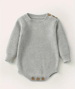 Keepsake Embroidered Knit Oversized Sweater Romper