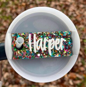 Tumbler Name Toppers