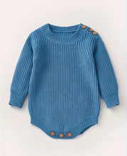 Load image into Gallery viewer, Keepsake Embroidered Knit Oversized Sweater Romper