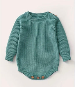 Keepsake Embroidered Knit Oversized Sweater Romper