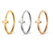 Load image into Gallery viewer, Dainty Cross Ring