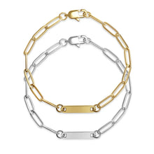 Load image into Gallery viewer, “Enough” Paperclip Bracelet