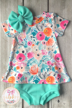 Load image into Gallery viewer, Spring Fling Short Sleeved Tee Shirt Dress
