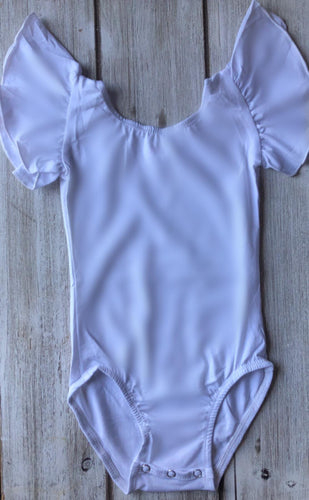 Solid Pastel Flutter Sleeved Leos (six color options)