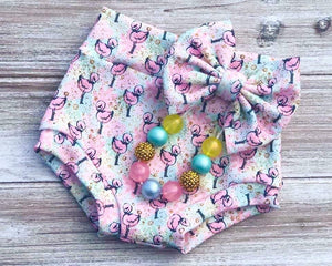 Summer in Paradise Bummies  (Available in Flamingo, Sea Turtle, and Hibiscus Honeymoon)