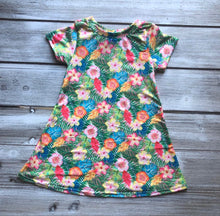 Load image into Gallery viewer, Hawaiian Tropic Tee Shirt Dress