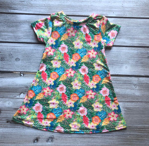 Hawaiian Tropic Tee Shirt Dress