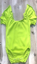 Load image into Gallery viewer, Solid Flutter Sleeved Leos (four color options)