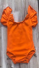 Load image into Gallery viewer, Solid Flutter Sleeved Leos (four color options)