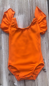 Solid Flutter Sleeved Leos (four color options)