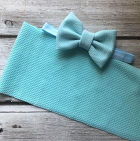 Lt. Blue Bow Ties, BB Clips, BB Nylons & Piggies