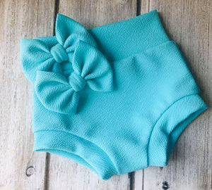 Solid Lilac & Lt Aqua Bummies