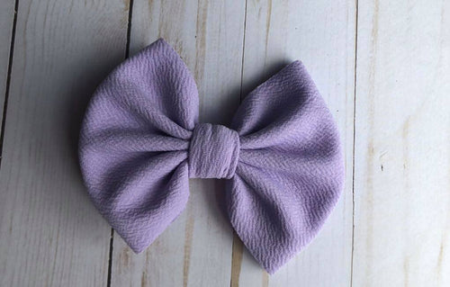 Lilac Big Bow Clips, Nylons & Piggies