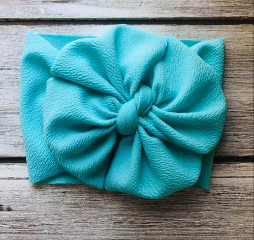 Lt. Aqua & Liac Big Messy Bows