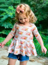 Load image into Gallery viewer, 3/4 Sleeved Peplum