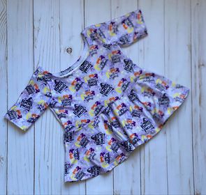 Spell Bound 3/4 Sleeved Peplum