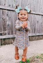 Load image into Gallery viewer, Groovy Pumpkin Long Sleeved Tee Shirt Dress