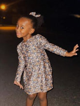 Load image into Gallery viewer, Groovy Pumpkin Long Sleeved Tee Shirt Dress