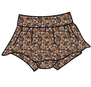Groovy Pumpkin Skirted Bummies