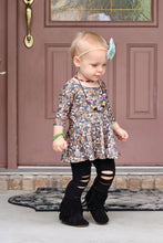 Load image into Gallery viewer, Groovy Pumpkin 3/4 Sleeved Peplum