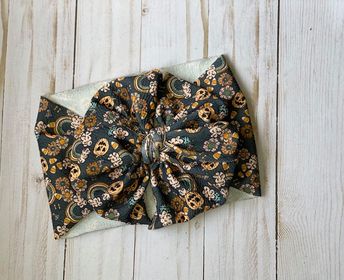 Groovy Pumpkin Big Messy Headwraps