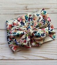 Load image into Gallery viewer, Fall Floral Big Messy Headwrap