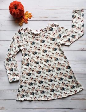 Thankful Long Sleeved Tee Shirt Dress