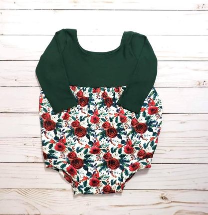 Deck the Halls Long Sleeved Bubble Rompers (8 available print options)