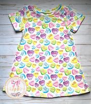 All you need is LOVE Short Sleeved Tee Shirt Dress
