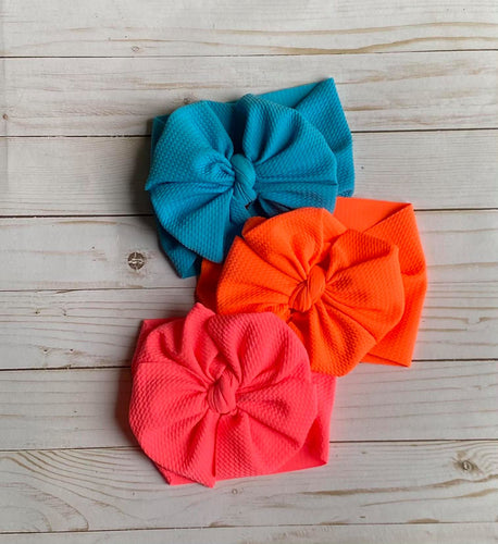 Neon Big Messy Headwrap Trio Deal