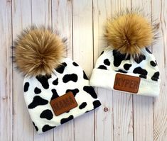 Moo Cow Pom Beanie