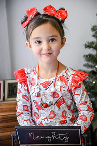 Christmas Cheer Fluttered Peplum
