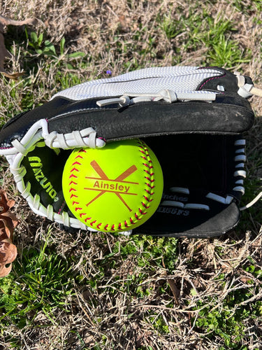 Personalized Laser Engraved Softballs
