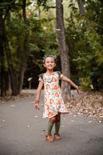 Autumn Ruffled Sleeved Tee Shirt Dress