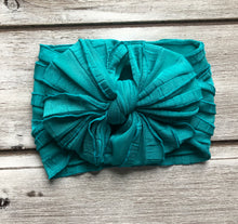 Load image into Gallery viewer, Sea Mist Big Messy &amp; Mini Messy Ruffle Bows