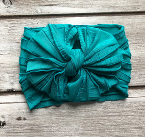 Sea Mist Big Messy & Mini Messy Ruffle Bows