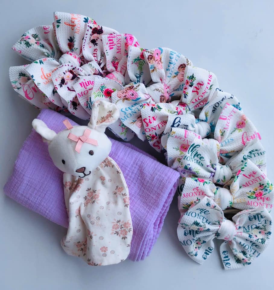 Grow With Me Milestone Bows