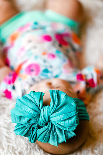 Sea Mist Big Messy & Mini Messy Ruffle Bows