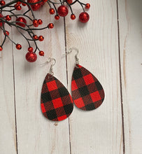 Load image into Gallery viewer, Buffalo Plaid Earrings (Two Color Options Available)