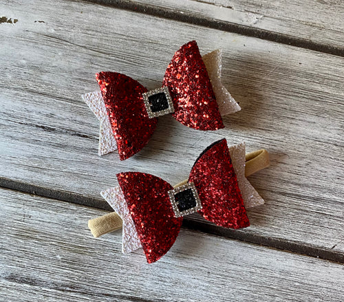 Santa Buckle Bow