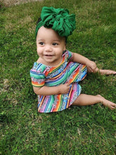 Load image into Gallery viewer, Emerald Ruffled Big Messy Headwrap