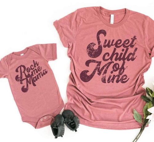 Sweet Child Of Mine Mommy & Me Tee