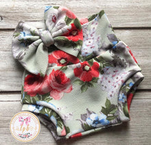 Load image into Gallery viewer, Mystery Floral Bummie &amp; Bow Sets