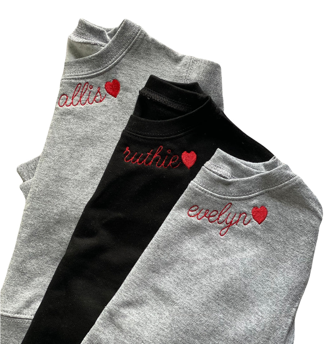 Personalized Embroidered Sweatshirts