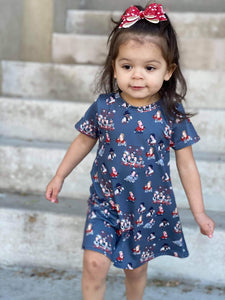 90's Short Sleeved Tee Shirt Dress