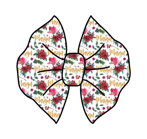 Personalized Christmas Bow