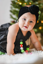 Load image into Gallery viewer, Black Velvet Top Knot
